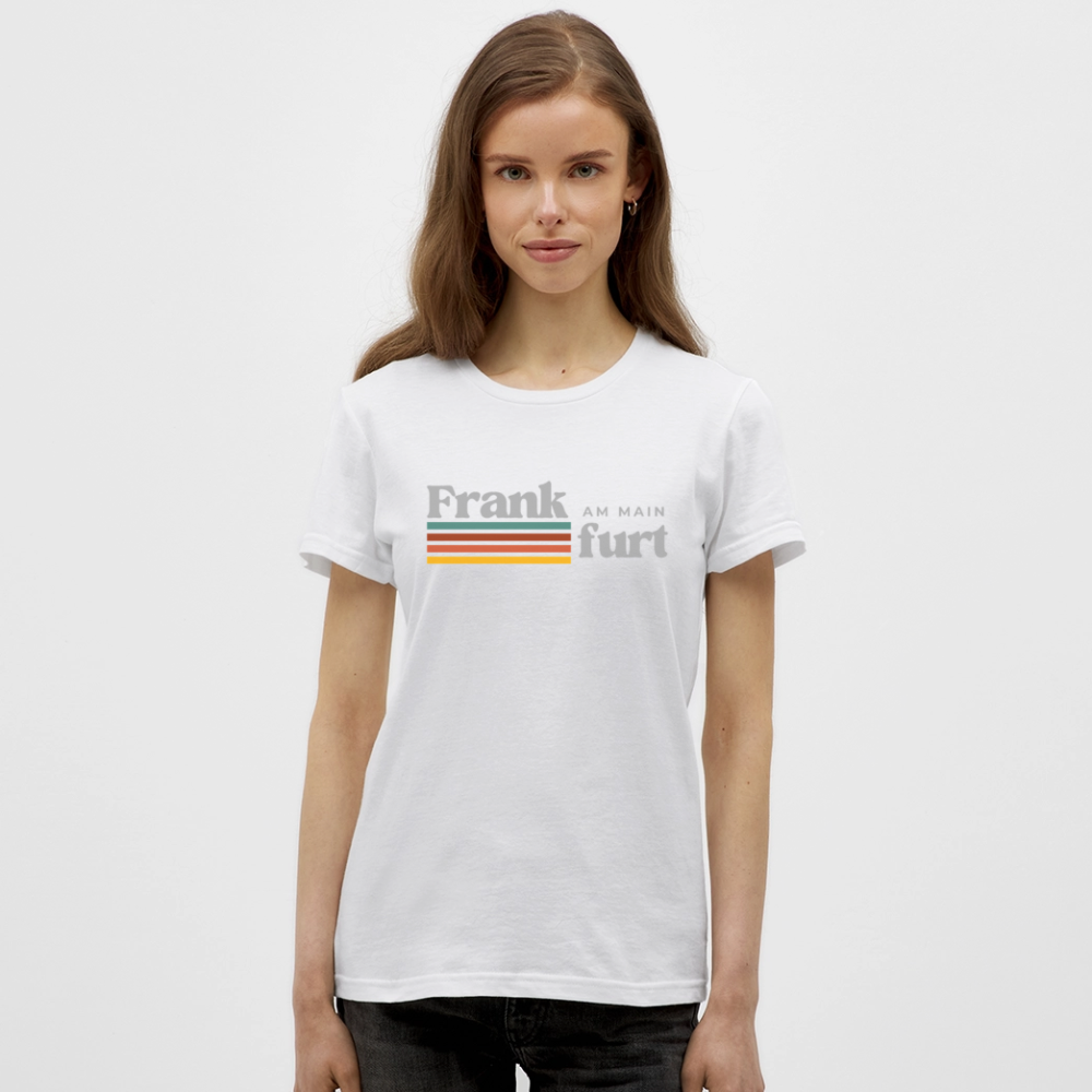 T-Shirt Ladies Frankfurt (Main) "Retro" - Weiß
