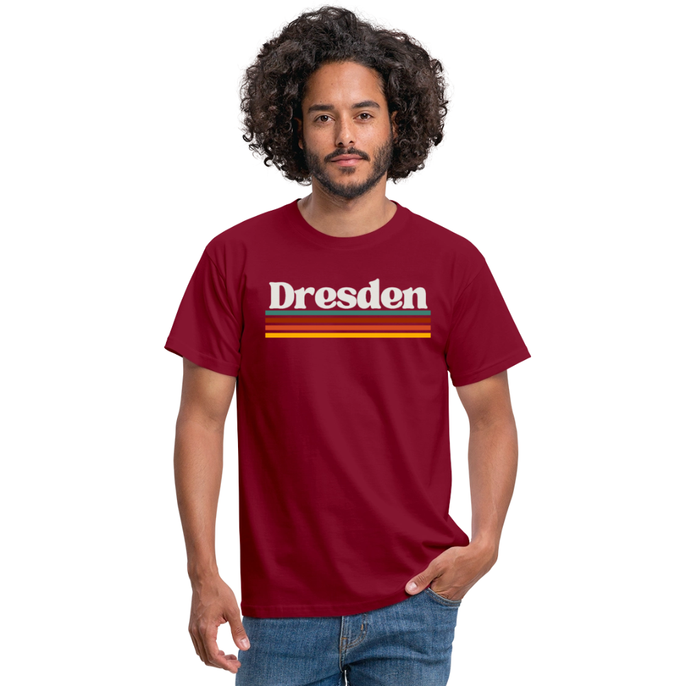 T-Shirt Dresden "Retro" - Ziegelrot