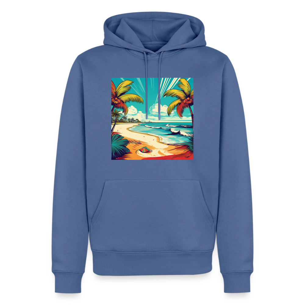Hoodie Mexico "Paradise Tulum" - Taubenblau