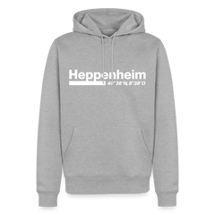 Hoodie Heppenheim "Bold GPS White" - Grau meliert