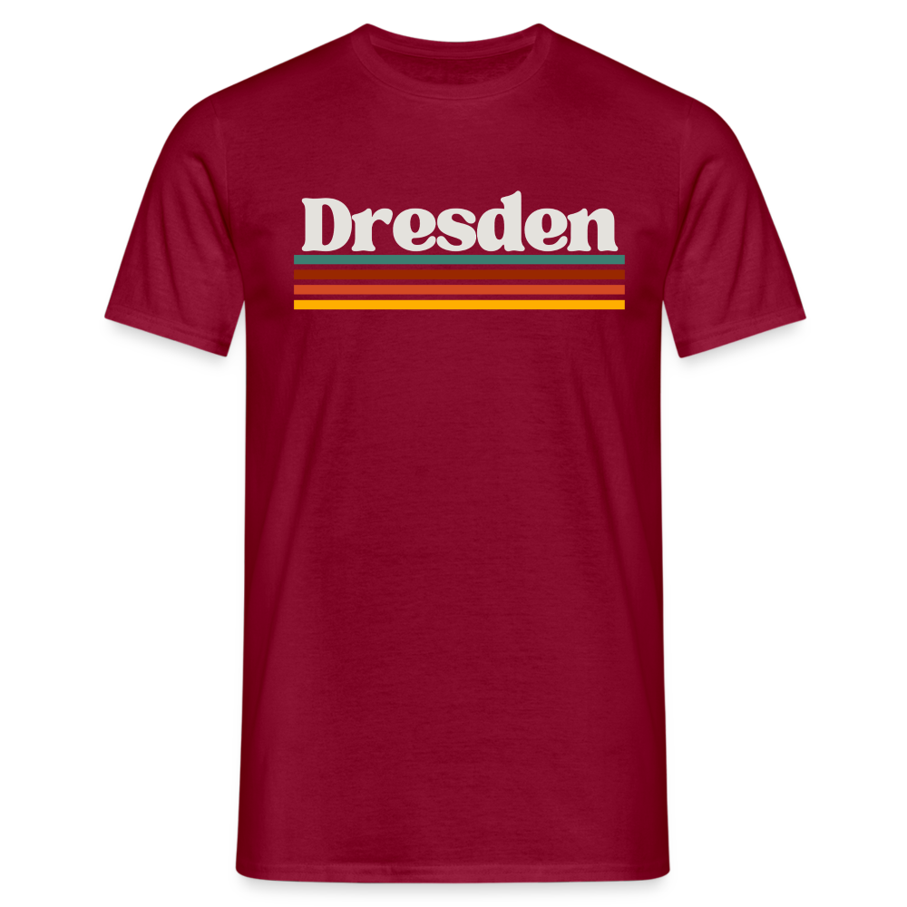 T-Shirt Dresden "Retro" - Ziegelrot