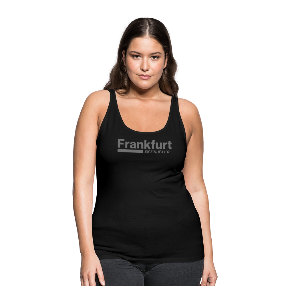 Tanktop Ladies Frankfurt (Main) "Bold GPS" - Schwarz