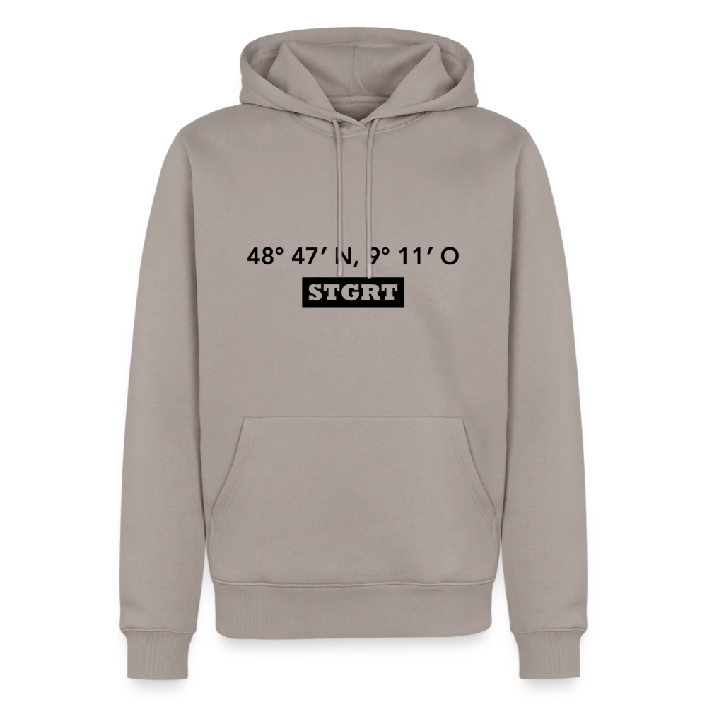 Hoodie Stuttgart "STGRT GPS" Dark Edition - Taupe