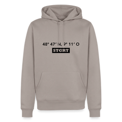 Hoodie Stuttgart "STGRT GPS" Dark Edition - Taupe