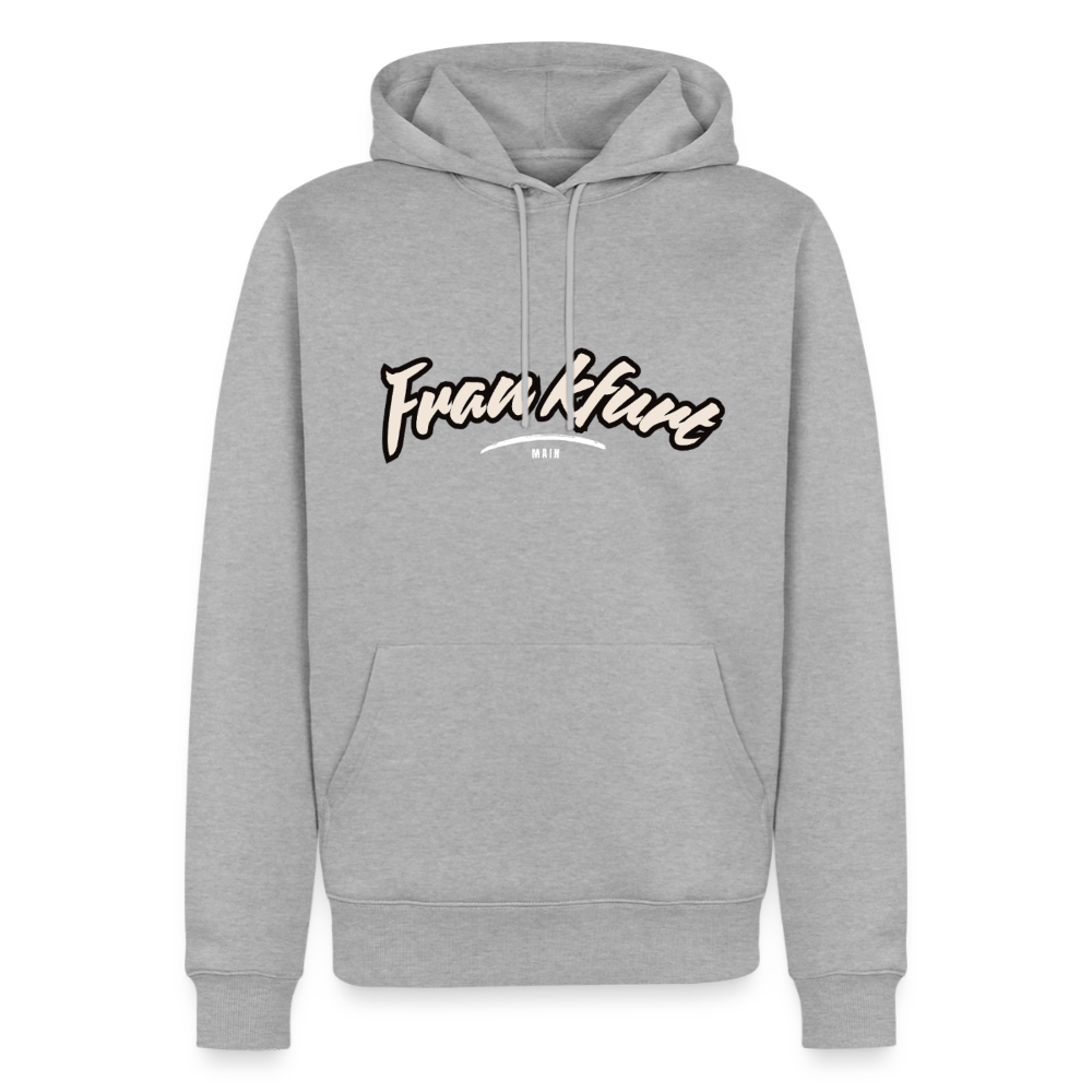 Hoodie Frankfurt (Main) "Graffiti Tag White" - Grau meliert
