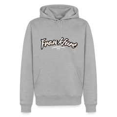 Hoodie Frankfurt (Main) "Graffiti Tag White" - Grau meliert