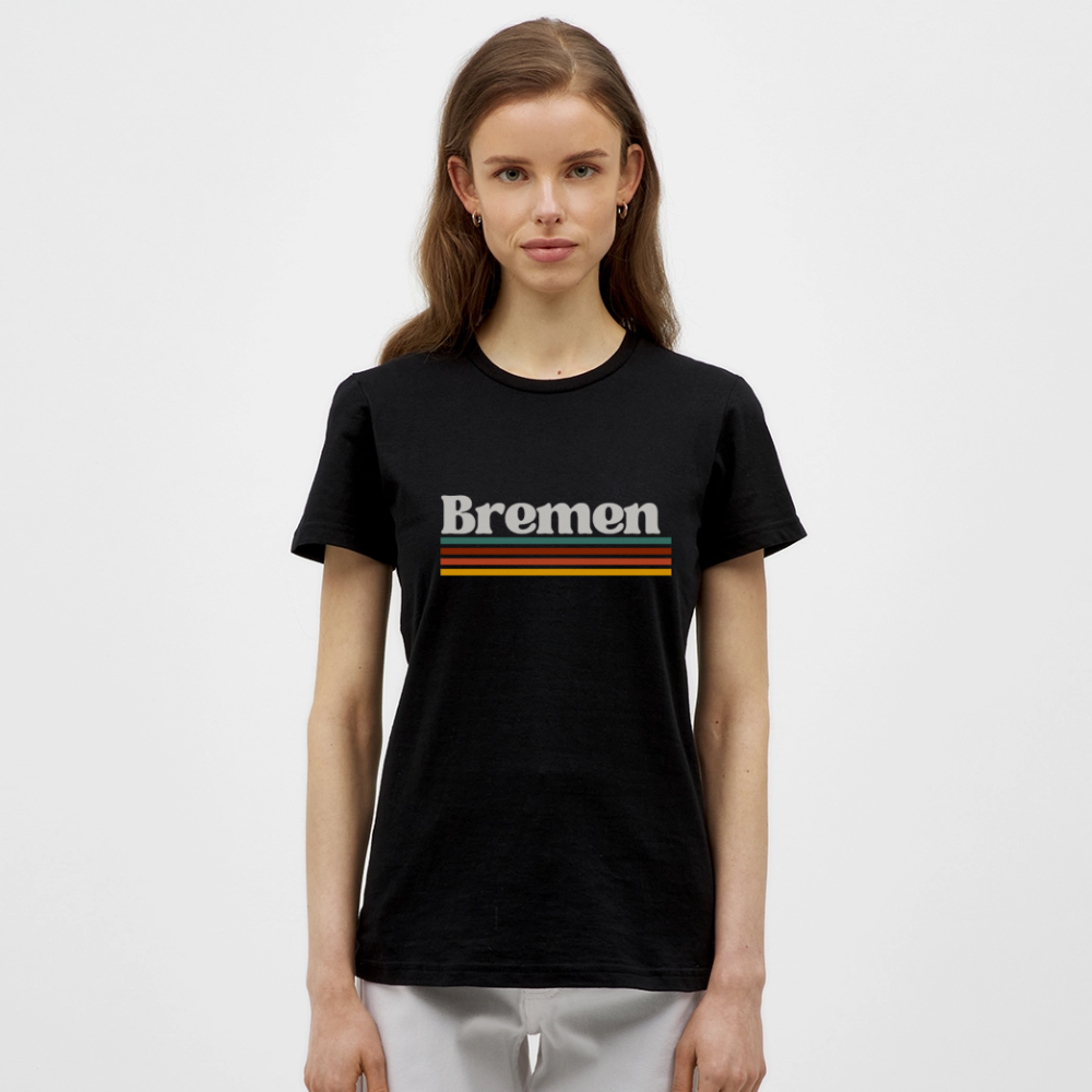 T-Shirt Ladies Bremen "Retro" - Schwarz