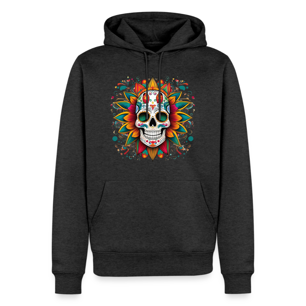 Hoodie Mexico "Craneo" - Anthrazit meliert