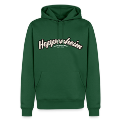 Hoodie Heppenheim "Graffiti Tag White" - Flaschengrün