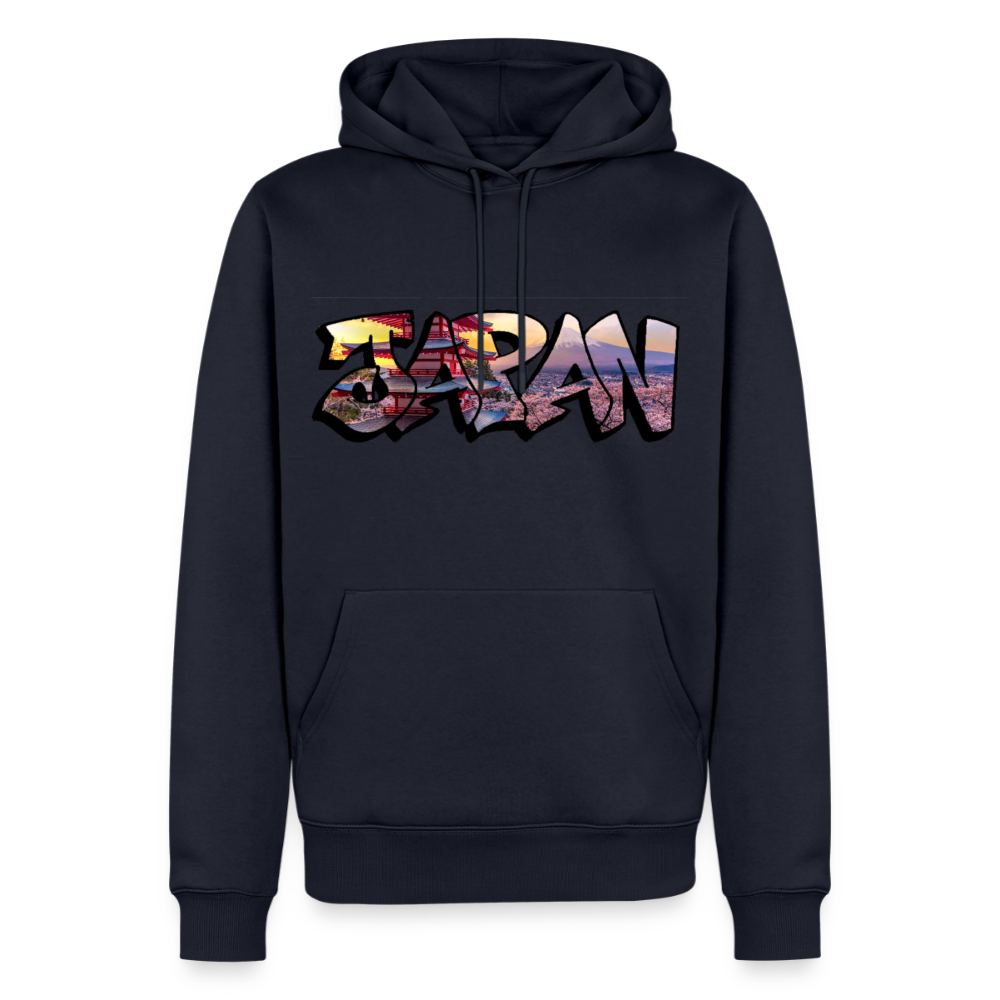 Hoodie Japan Graffiti "Panorama" - Navy