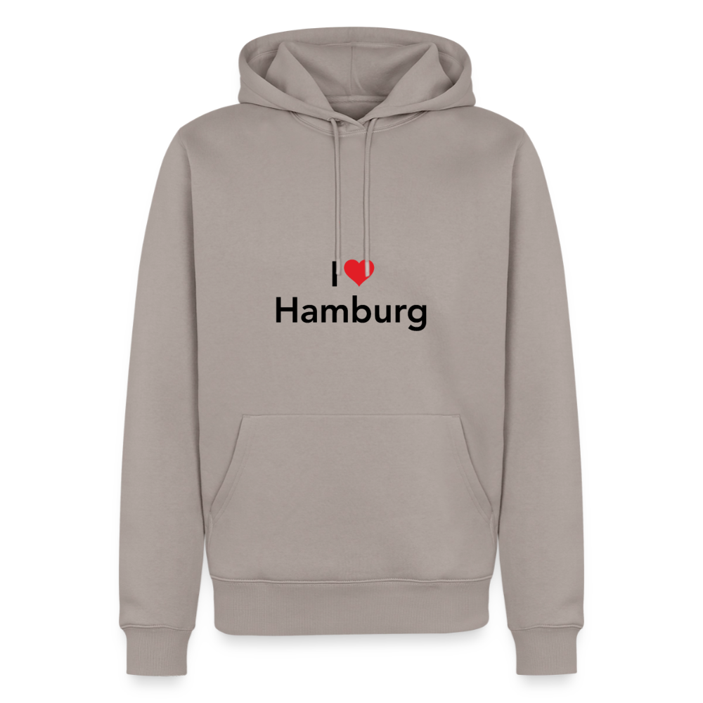 Hoodie "I Love Hamburg" Dark Edition - Taupe