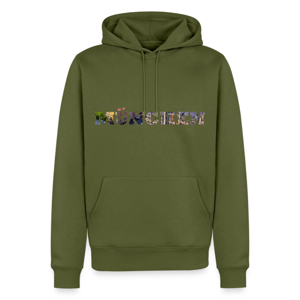 Hoodie München "Marienplatz Bold" - Khaki