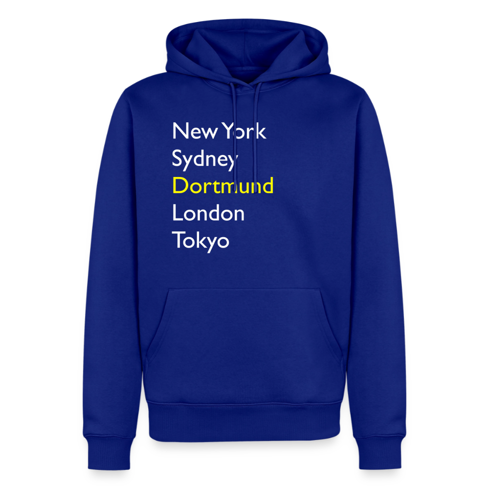 Hoodie Dortmund "Metropolen Big" Bright Edition - Royalblau