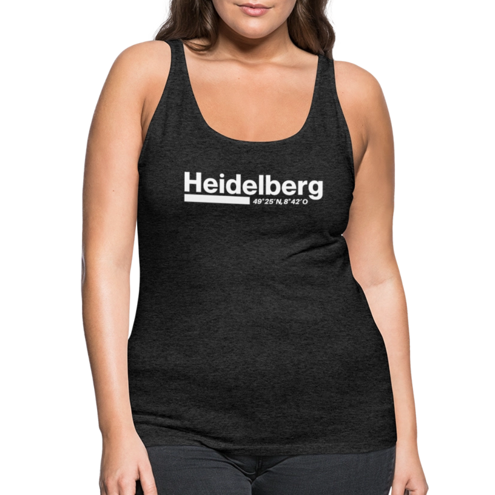 Tanktop Ladies Heidelberg "Bold GPS White" - Anthrazit