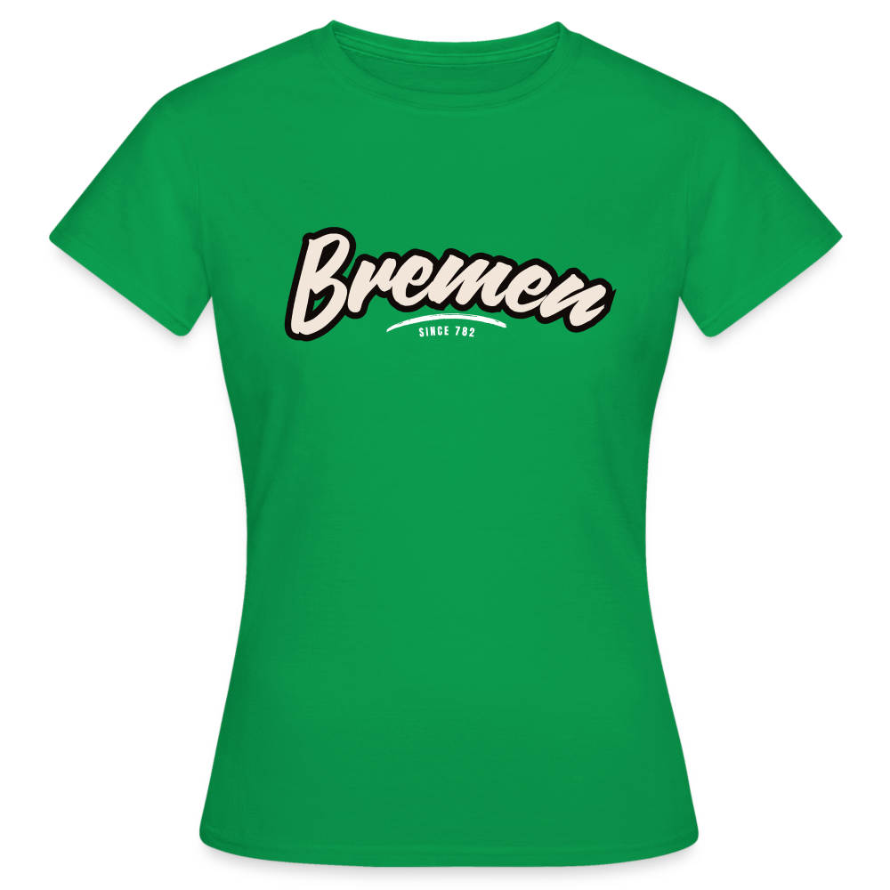 T-Shirt Ladies Bremen "Graffiti Tag White" - Kelly Green