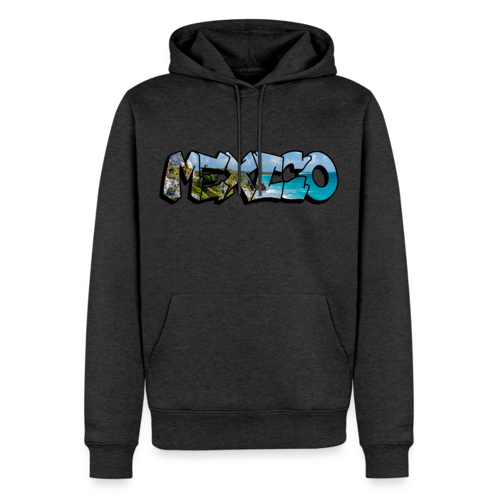 Hoodie Mexico Graffiti "Riviera" - Anthrazit meliert