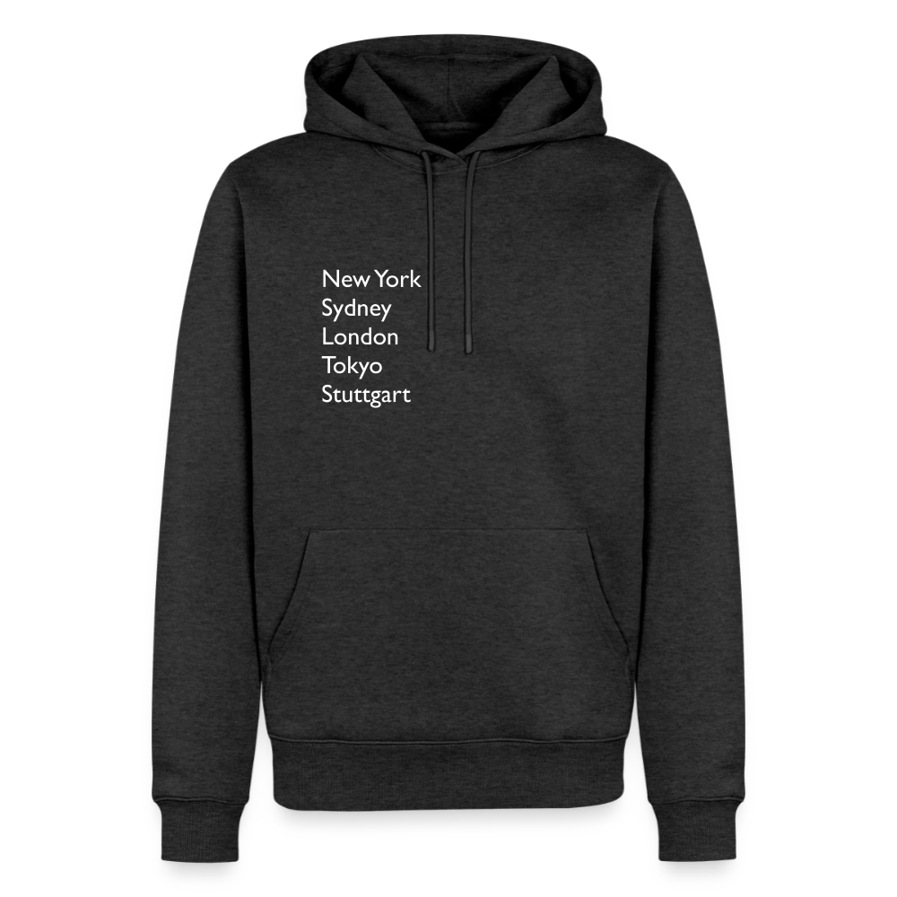 Hoodie Stuttgart "Metropolen" Bright Edition - Anthrazit meliert