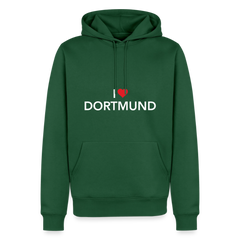 Hoodie "I Love Dortmund" - Flaschengrün