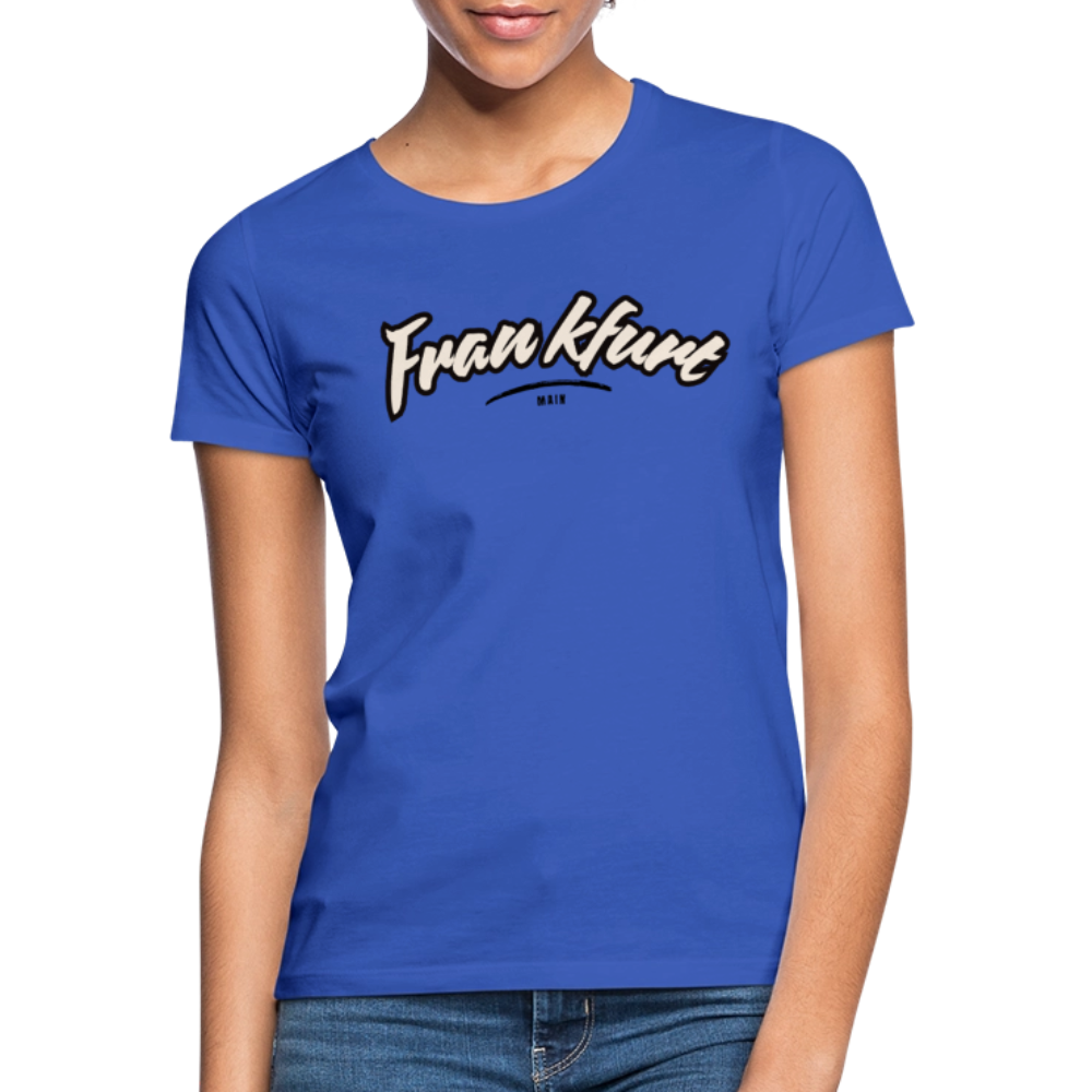 T-Shirt Ladies Frankfurt (Main) "Graffiti Tag" - Royalblau