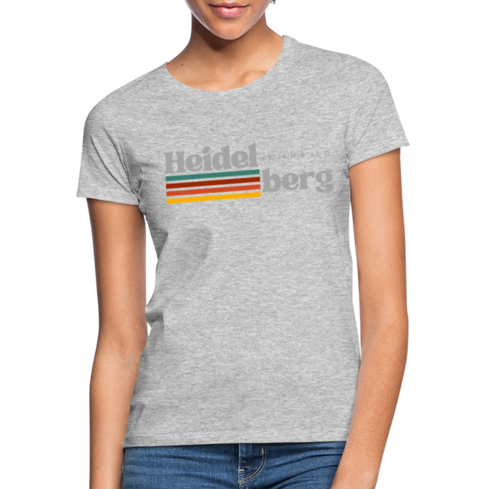 T-Shirt Ladies Heidelberg "Retro" - Grau meliert