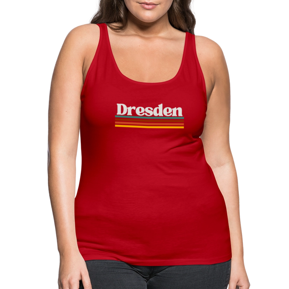 Tanktop Ladies Dresden "Retro" - Rot