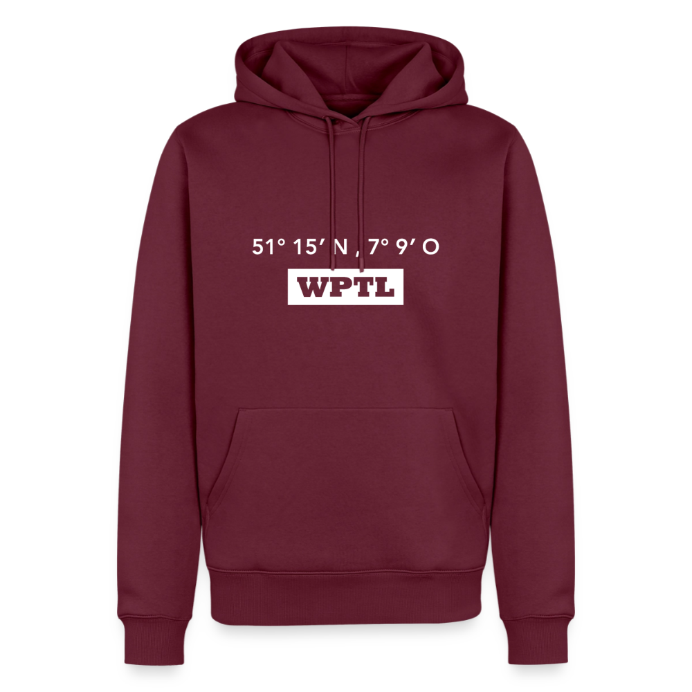Hoodie WPTL "GPS" Bright Edition - Burgunderrot