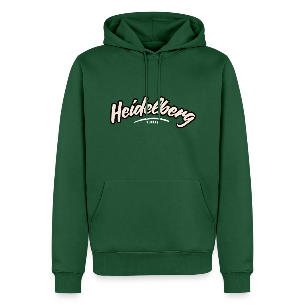 Hoodie Heidelberg "Graffiti Tag White" - Flaschengrün