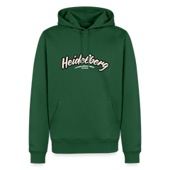 Hoodie Heidelberg "Graffiti Tag White" - Flaschengrün