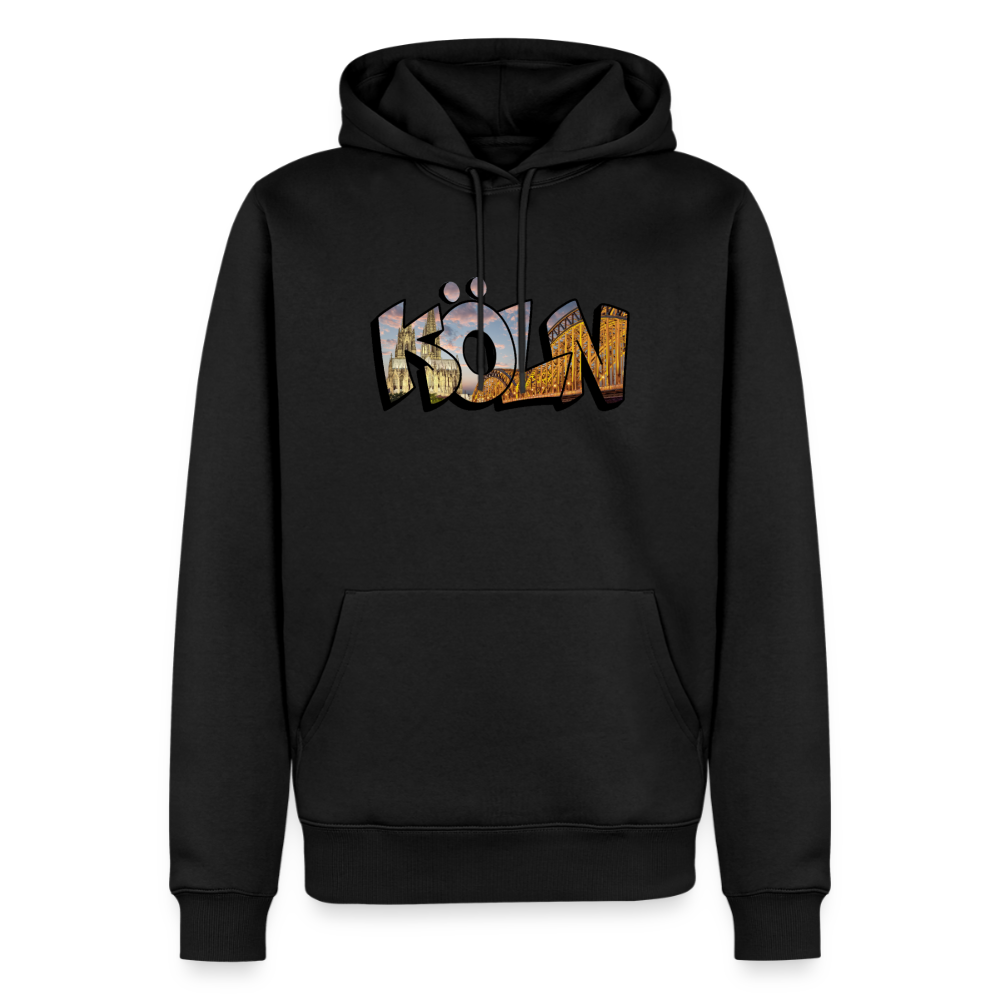 Hoodie Köln "Skyline Sunset" - Schwarz