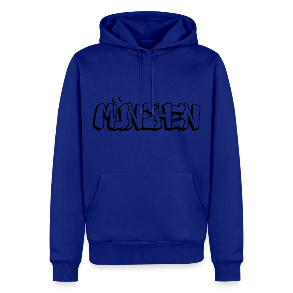 Hoodie München "Graffiti" Dark Edition - Royalblau