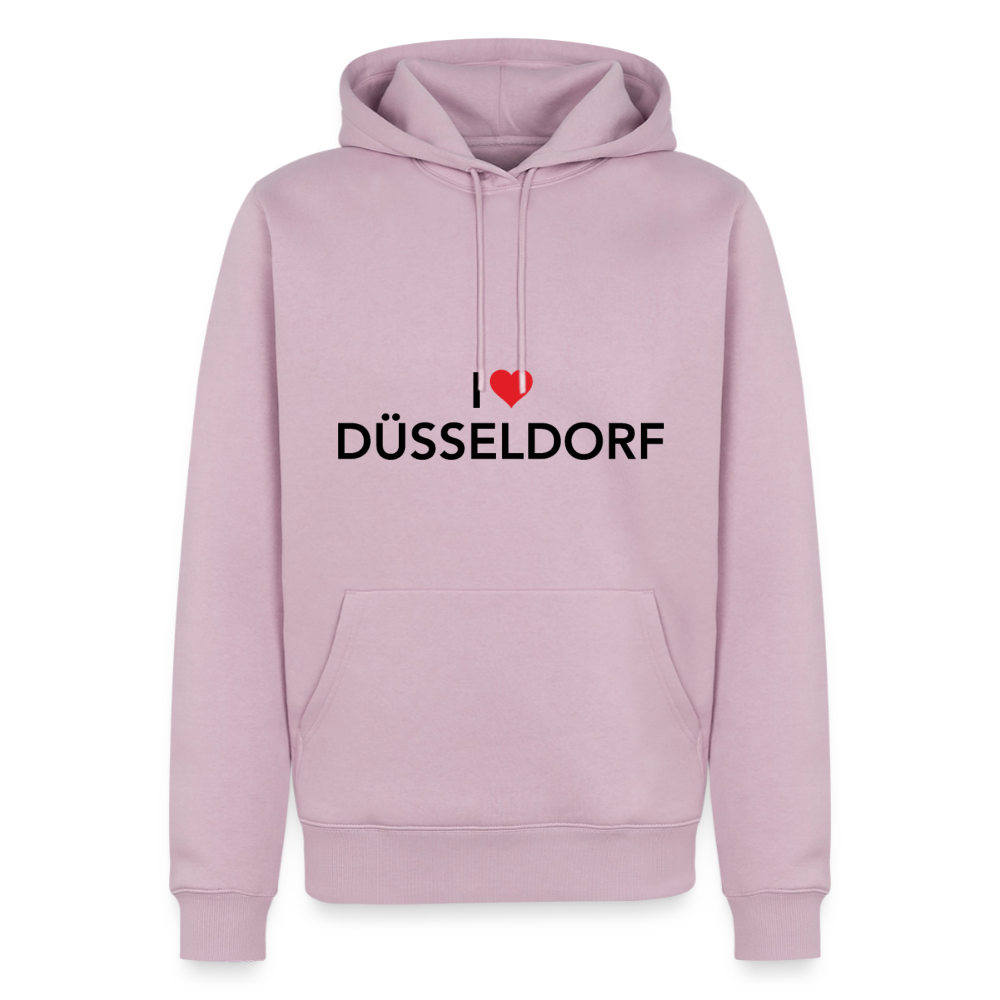 Hoodie "I Love Düsseldorf" Dark Edition - Altrosa