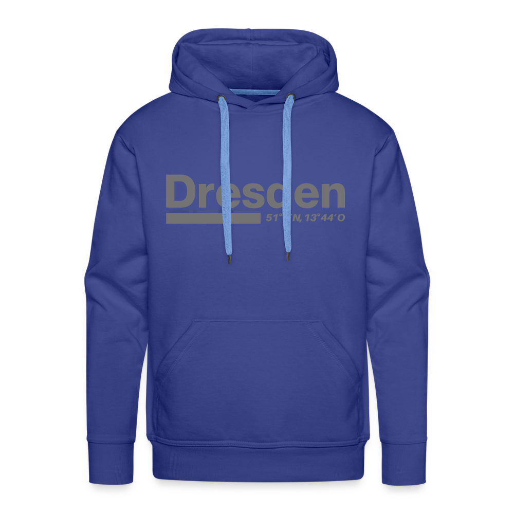 Hoodie Dresden "Bold GPS" - Königsblau