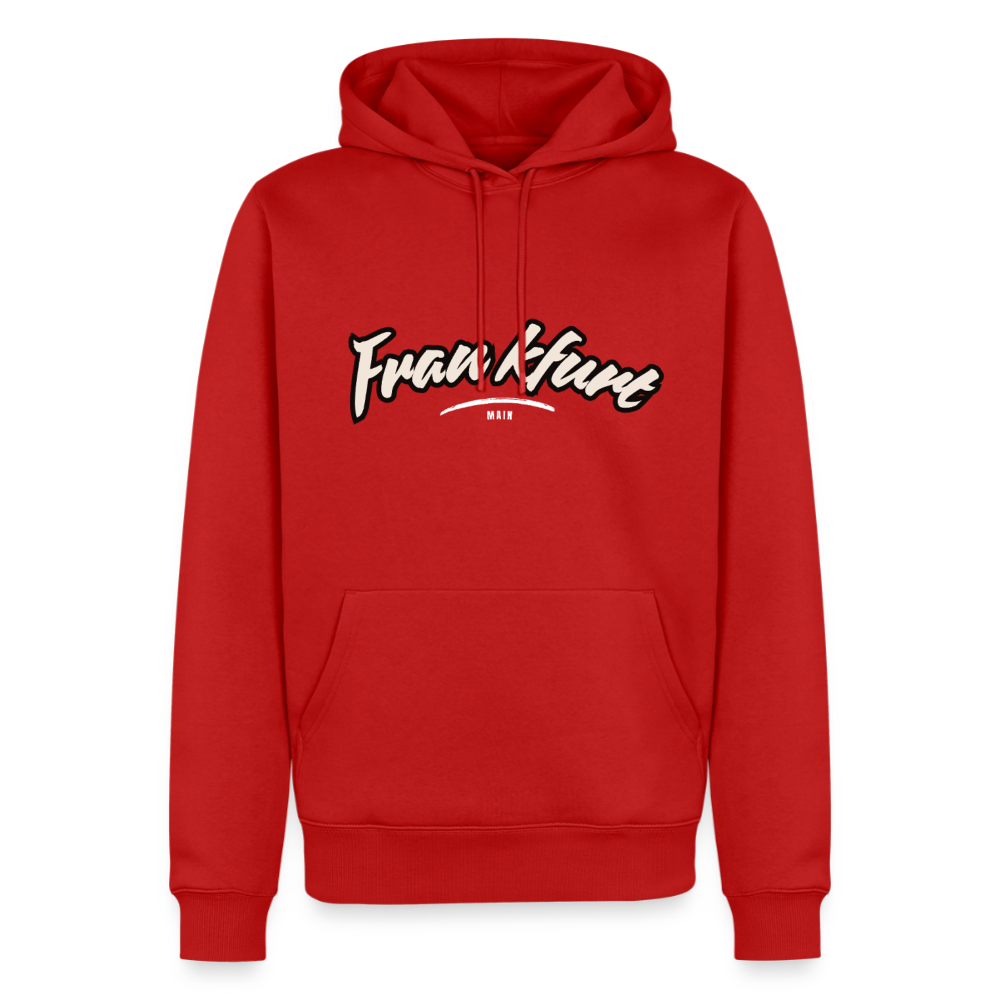 Hoodie Frankfurt (Main) "Graffiti Tag White" - Rot
