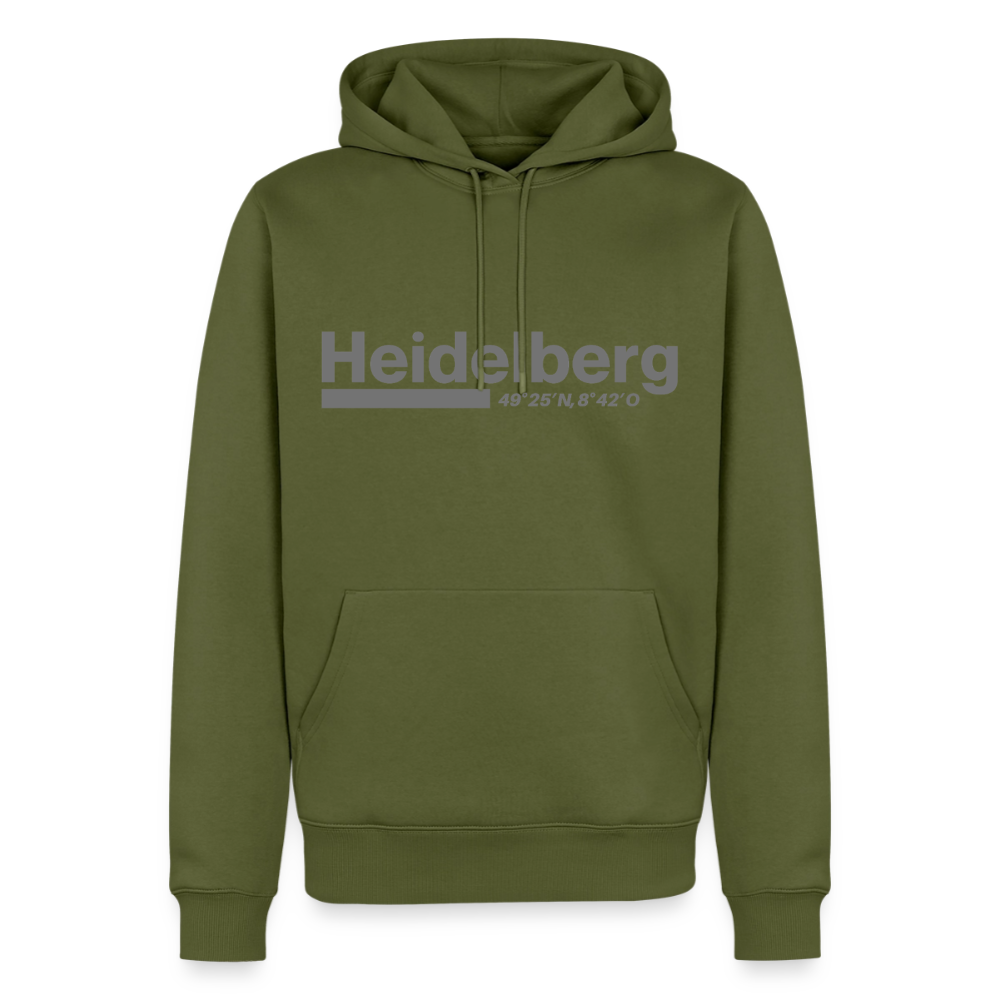 Hoodie Heidelberg "Bold GPS" - Khaki