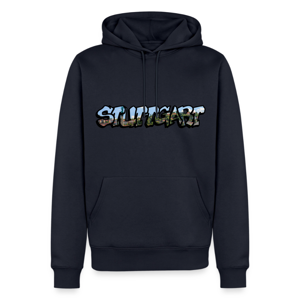 Hoodie Stuttgart "Panorama Graffiti" - Navy