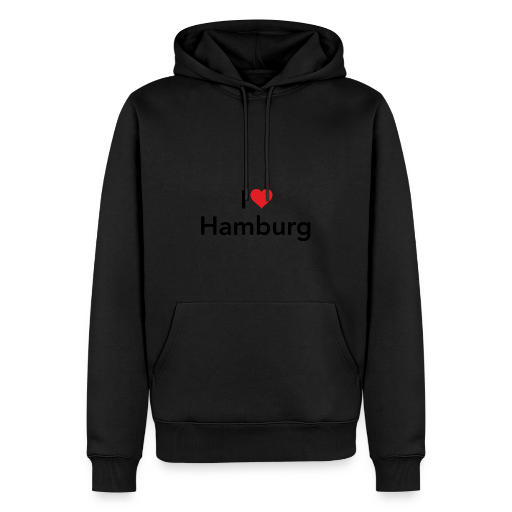 Hoodie "I Love Hamburg" Dark Edition - Schwarz