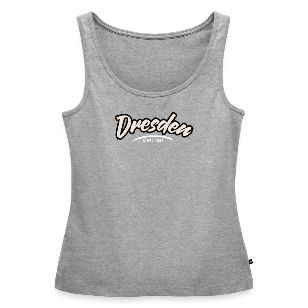 Tanktop Ladies Dresden "Graffiti Tag White" - Grau meliert