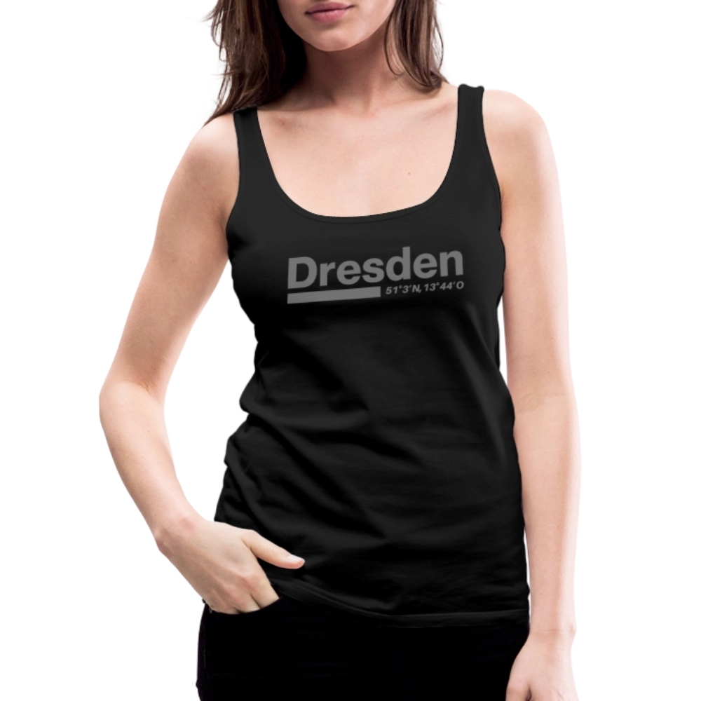 Tanktop Ladies Dresden "Bold GPS" - Schwarz