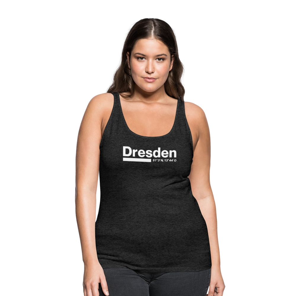 Tanktop Ladies Dresden "Bold GPS White" - Anthrazit