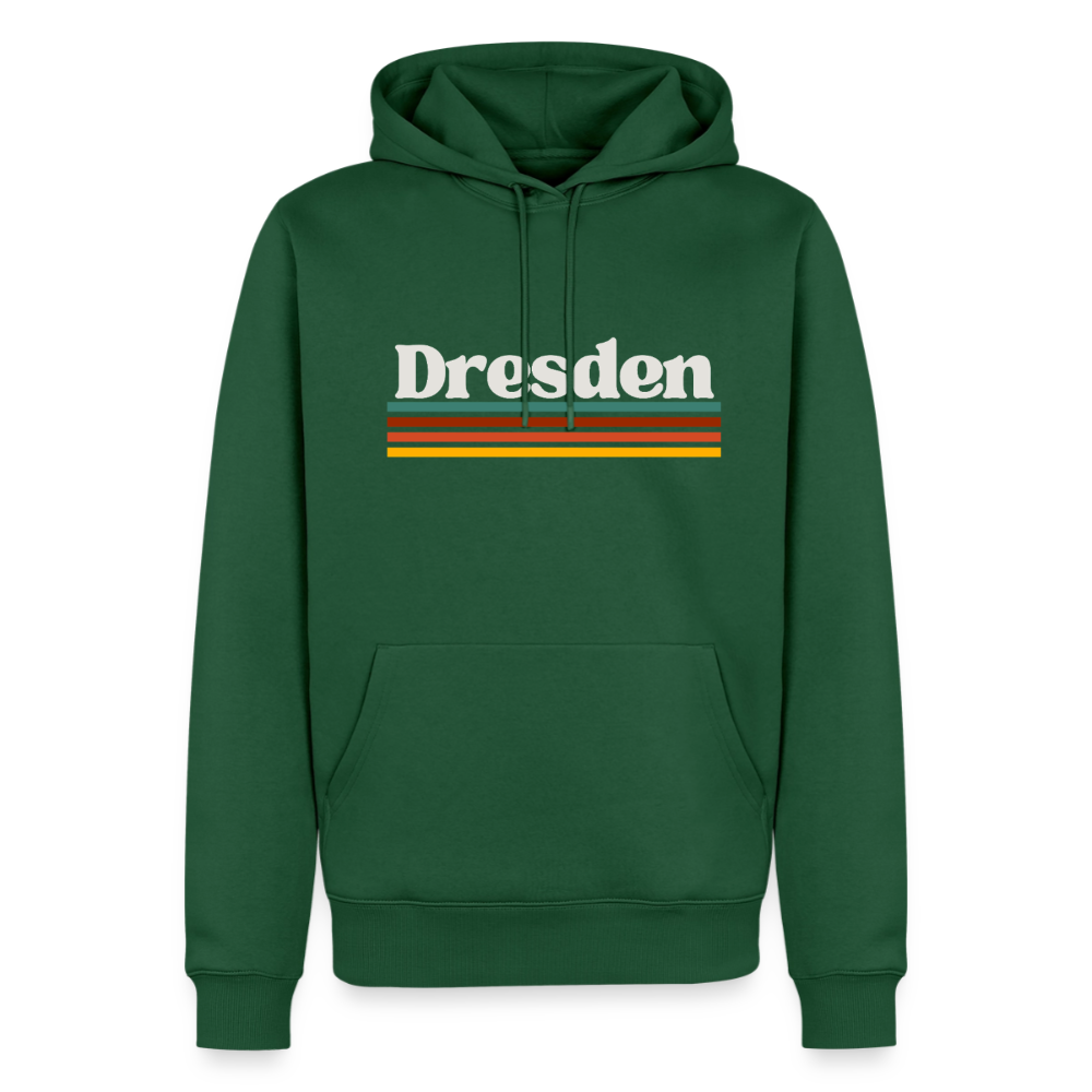 Hoodie Dresden "Retro" - Flaschengrün