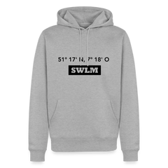 Hoodie Schwelm "SWLM GPS" Dark Edition - Grau meliert