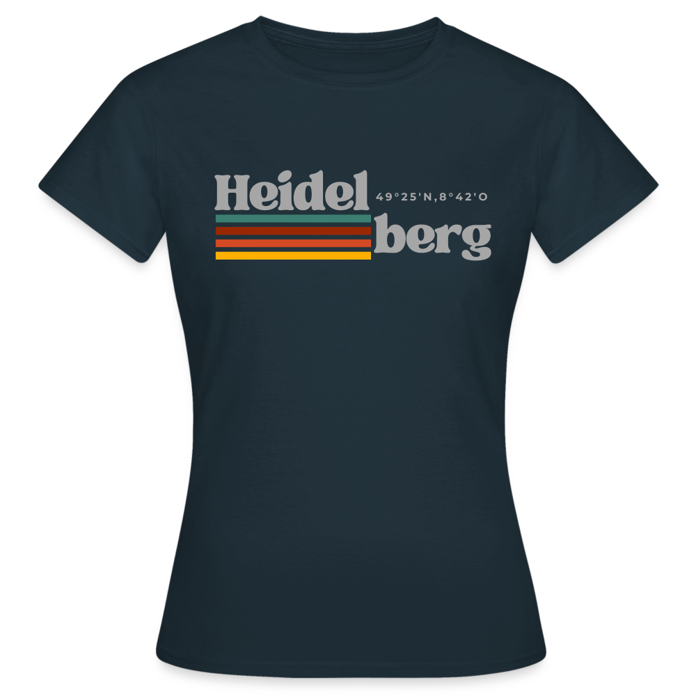 T-Shirt Ladies Heidelberg "Retro" - Navy