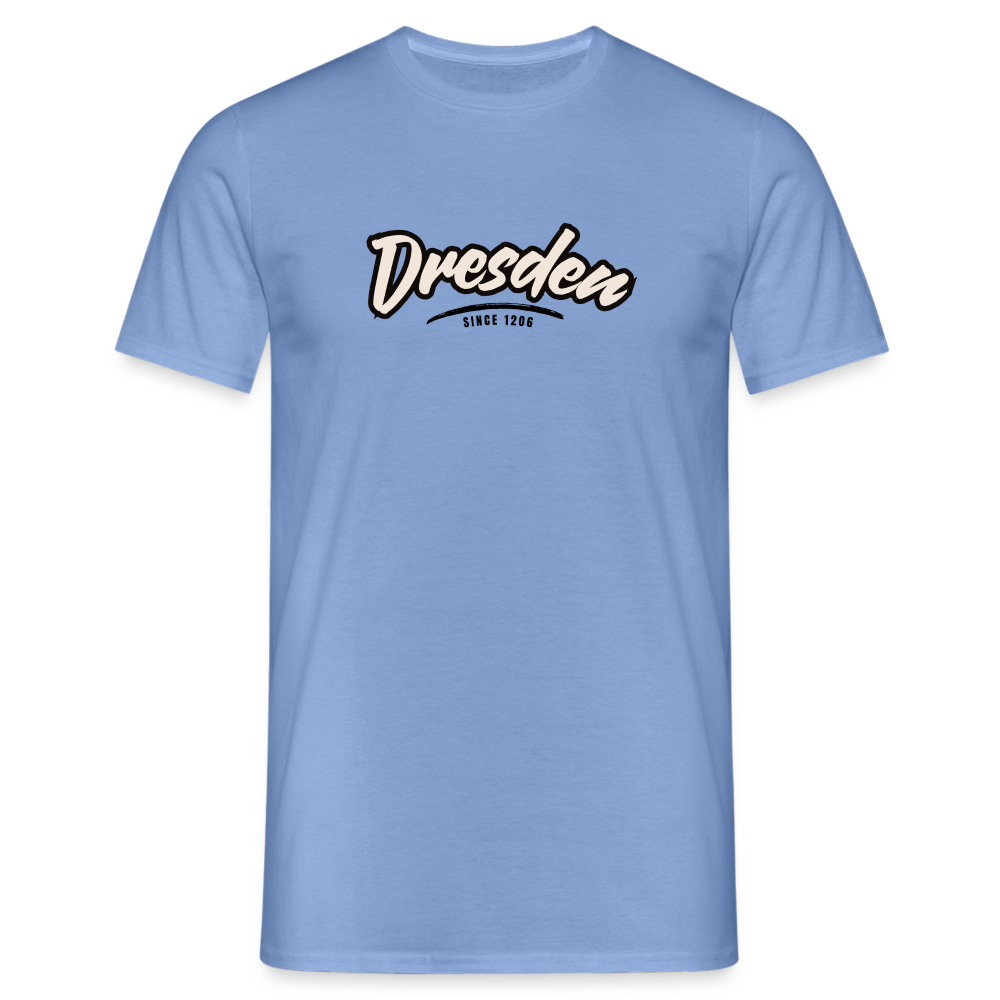 T-Shirt Dresden "Graffiti Tag" - carolina blue