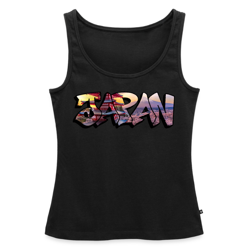 Tanktop Ladies Japan Graffiti "Panorama" - Schwarz