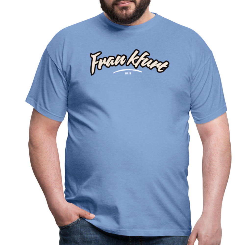 T-Shirt Frankfurt (Main) "Graffiti Tag White" - carolina blue