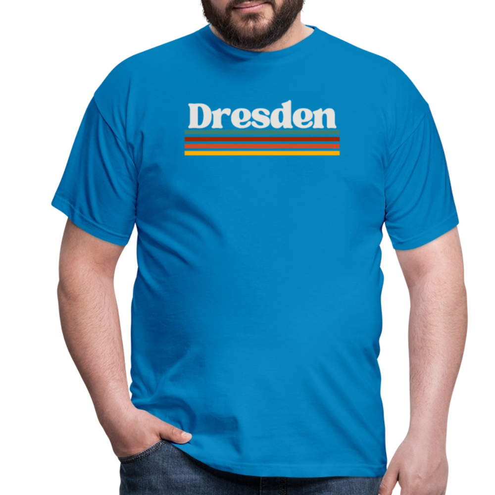 T-Shirt Dresden "Retro" - Royalblau
