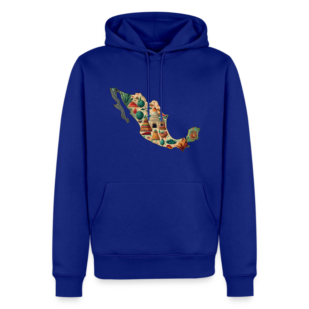 Hoodie Mexico "Map" - Royalblau