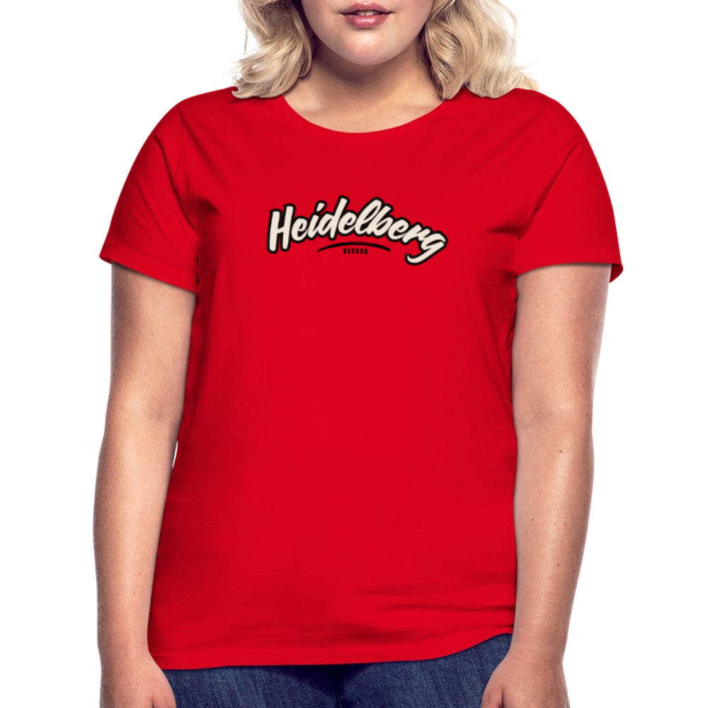 T-Shirt Ladies Heidelberg "Graffiti Tag" - Rot
