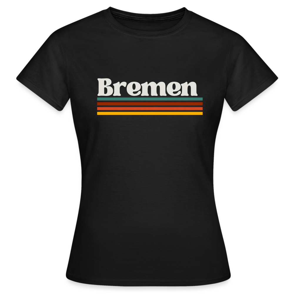 T-Shirt Ladies Bremen "Retro" - Schwarz