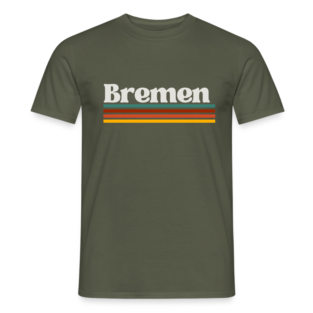 T-Shirt Bremen "Retro" - Militärgrün